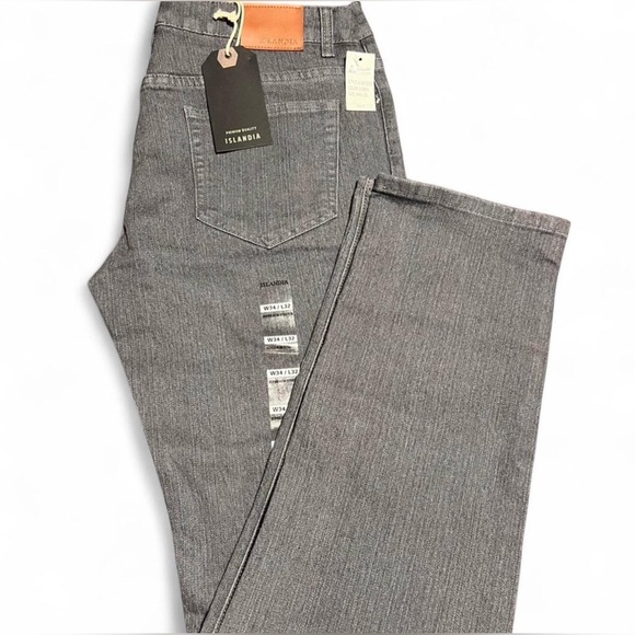 Islandia Other - Men's Gray Slim stretch -(34x32)